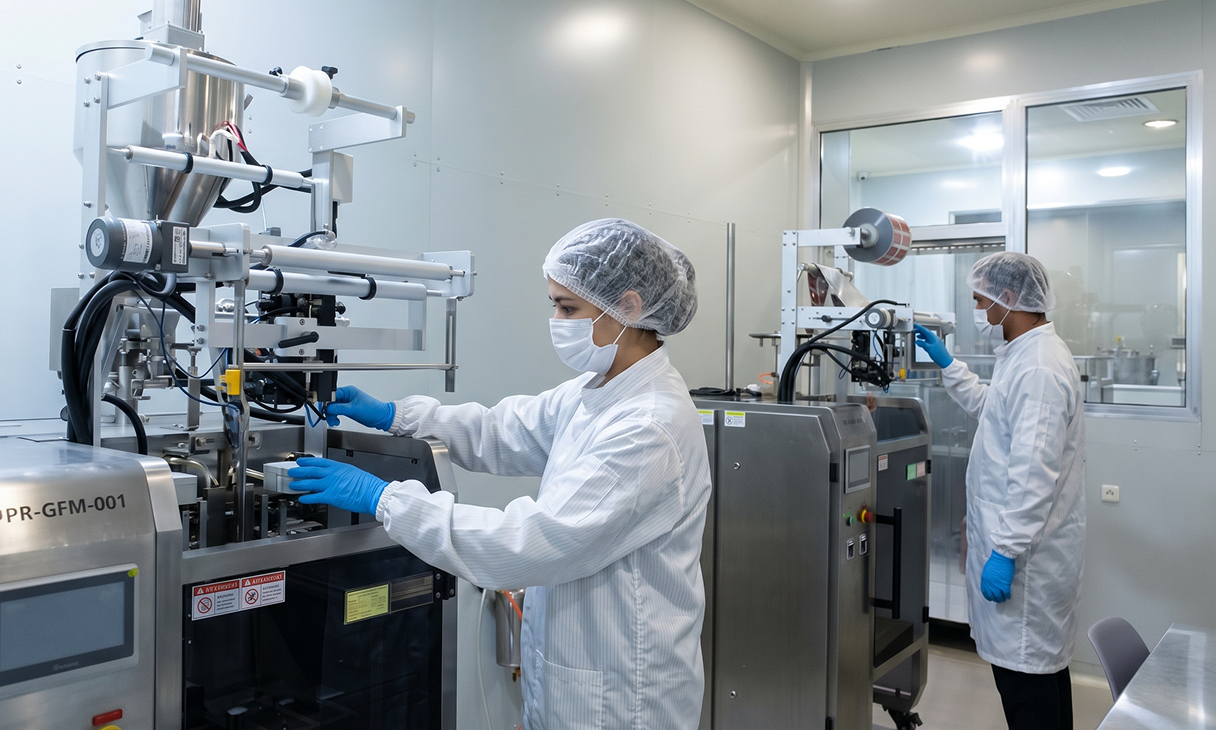 Scientists working in a laboratory setting